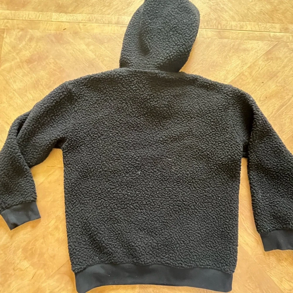 Old Navy Black Fleece Pullover Hoodie – Size XL